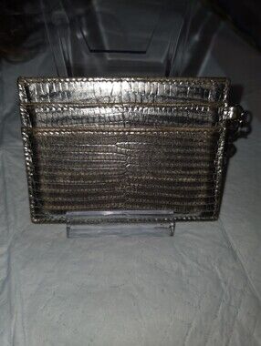 Christian Dior Lady Dior Card Holder - Metallic Silver
